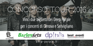 Concorso Deep Purple Italia Tour 2016