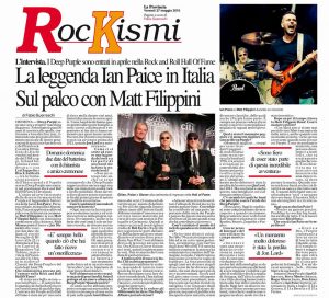 Ian Paice Matt Filippini Provincia di Cremona Rockismi