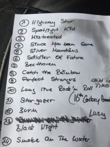 Rainbow Setlist 2016