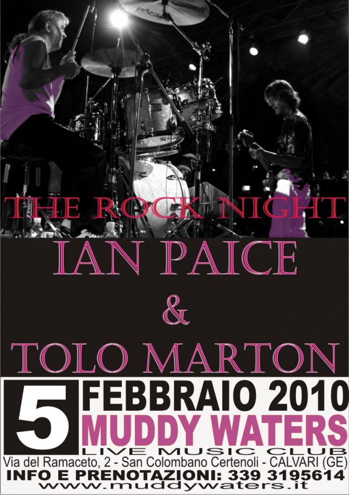 Ian Paice & Tolo Marton Band al Muddy Waters di Calvari (Genova)