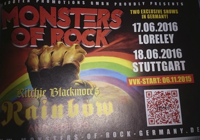 Rainbow Monsters Of Rock Germany 2016