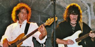 Bob Curiano e Ritchie Blackmore sul palco con i Blackmore's Night