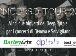 Concorso Deep Purple Italia Tour 2016